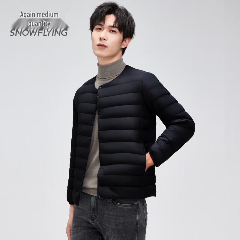 SNOWFLYING Men s Lightweight Round Neck Down Jacket XL