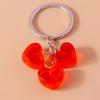 Lovely Candy Jelly Love Heart Keychain Charms Key Ring Pendants for Car Key Holder for Women Girl Handbag Decor Jewelry Gifts