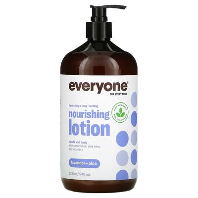 Everyone Lotion, 3 In 1, Lavender + Aloe, 32 Fl Oz (946 Ml)