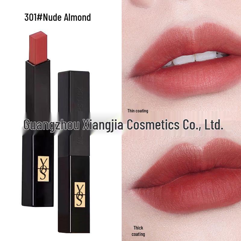 YS Luo Jiakou Gold & Little Black Bar Lipstick Set (1966 21, 314, 302) - Genuine YSL Cosmetics for Women