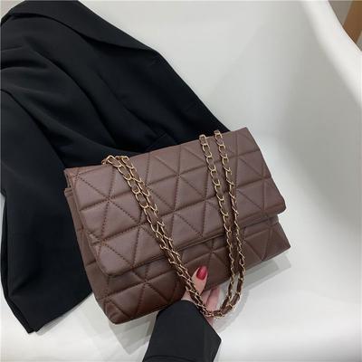 Sac à bandoulière en PU à carreaux pour femmes Sacs bandoulière Sangle chaîne Sac de créateur de mode Sacs messager pour femmes Nouveau