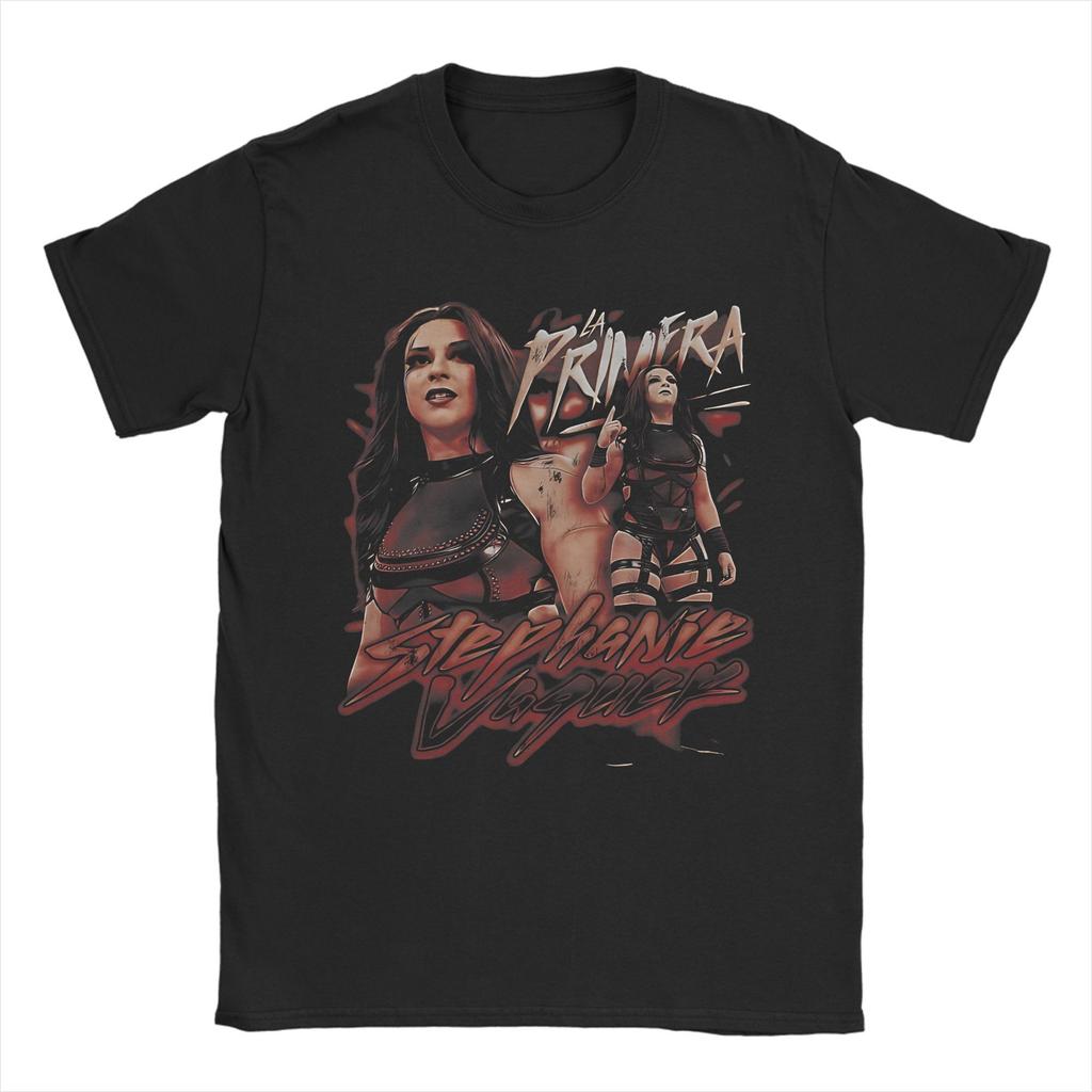 Stephanie Vaquer La Primera Wrestler Tee Shirt for Men Women Print T Shirts  100% Cotton Clothing