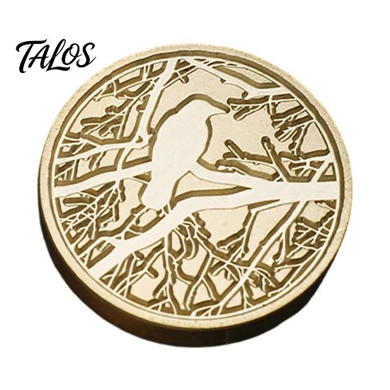 Suprimentos para Selagem com Cera Cabeça de Carimbo Gótico, Carimbo de Latão com Padrão de Caveira e Morcego Retrô, Estilo Punk para Decoração de Cartas Vintage