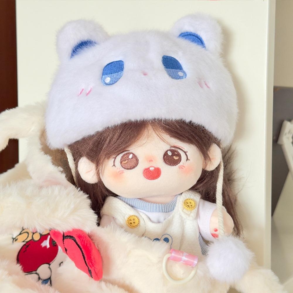 Yellow Duck 20cm Cotton Doll Clothes Plush Hat Doll Dress Up Set  Doll Accessories