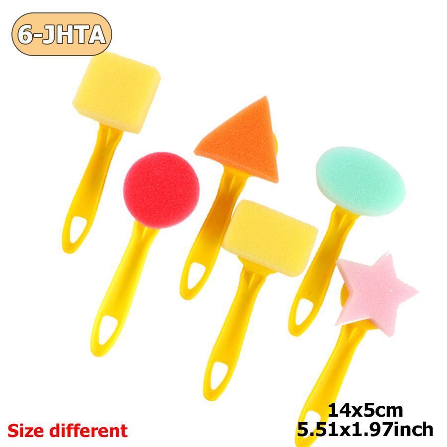 Mehrere Stile Verfügbar Farbe Aquarellmalerei Schwamm Pinsel Rolle Stempel DIY Zeichenwerkzeuge Kunst Malzubehör