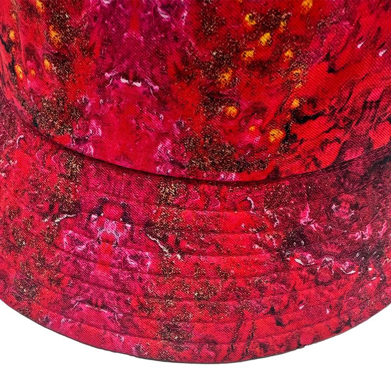 New Bucket Hat Can Be Printed with Sunscreen Fishing Bucket Hat Men's Solid Color Light Board Pure Cotton Basin Hat Fashion