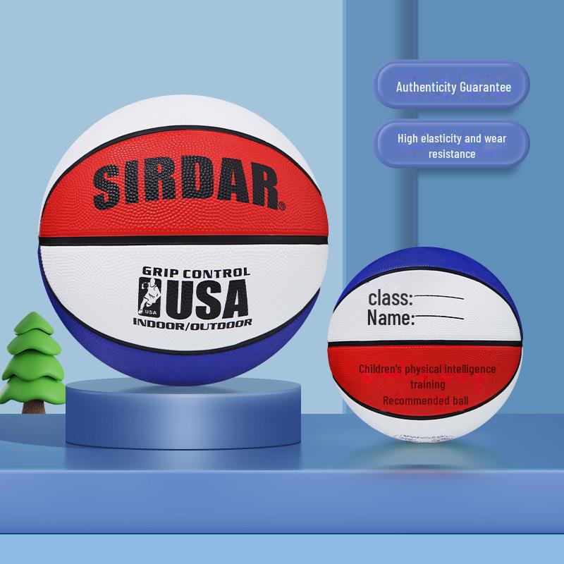 Maßgeschneiderter PU-Basketball – Erwachsenengröße 7, Kindergröße 5, für drinnen und draußen, verschleißfest, rutschfest