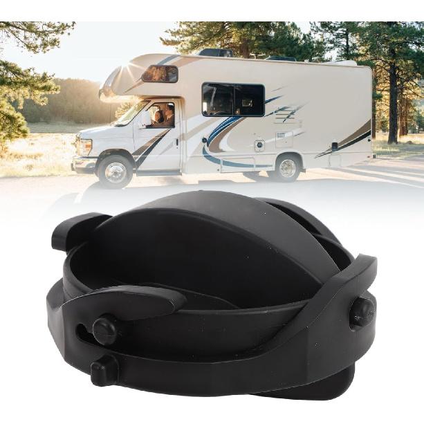 2pcs RV Sewer Cap Leakproof Double Ear Type Anti Aging RV Sewer Hose End Caps Plastic Sewer Hose Cap Replacement for RV Sewer System