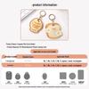Newcomer 1.38 Exclusive: Cartoon Fried Egg Toast Card Holder, Mini Teardrop & Round Shape
