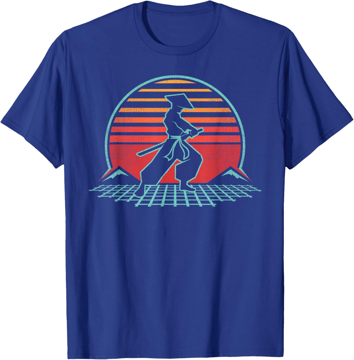 

Samurai Warrior Bushido Japan Anime Retro 80s Style Gift TShirt 100 Cotton ONeck Short Sleeve Summer Casual Mens Tshirt S