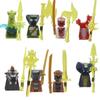 104 PCS ninja building block doll set, assembled role action doll DIY building block doll toy boy birthday gift.