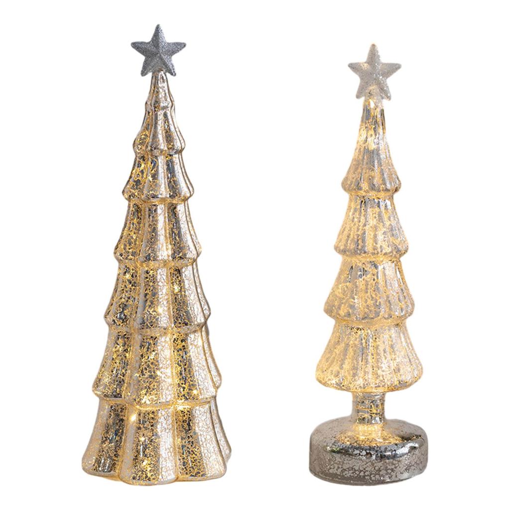 Christmas Light Up Trees Party Decoration for Desktop Party Living Room