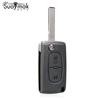 [SUAYMAK] Kluczyk z pilotem samochodowym do Citroena 2 przyciski / 433MHz / Chip ID46 PCF7961 / HU83/VA2/FSK/CE0536
