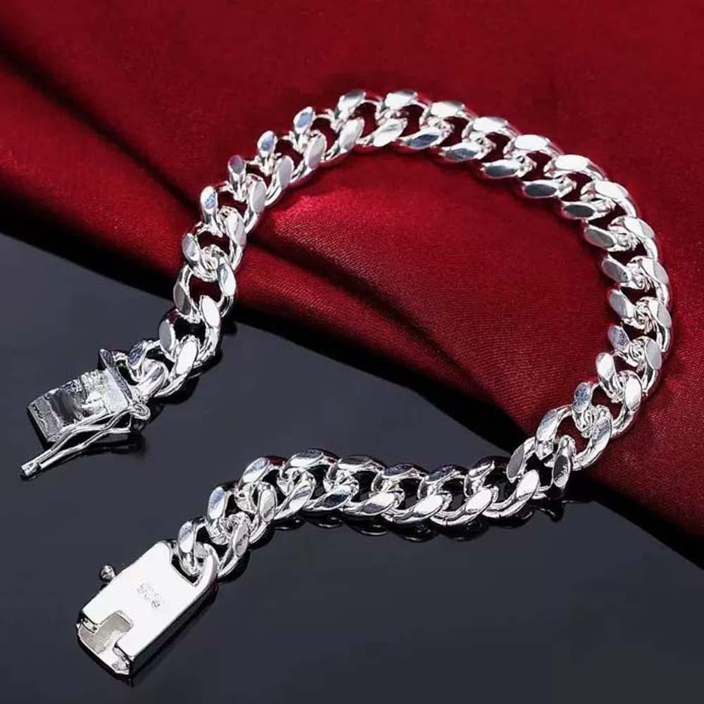 Luxury 10MM Twists Necklace Metal Exaggerated Men Necklace Fashion Silver-plated Neck Chain  Party