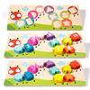 Wooden Caterpillar Number Matching Puzzle Educational Toy For Kids Learning And Development