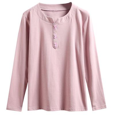 Long Sleeved Plus Size T-shirt for Women In Korean Version Spring and Autumn Loose and Versatile Bottom Shirt for Women Top for Outerwear