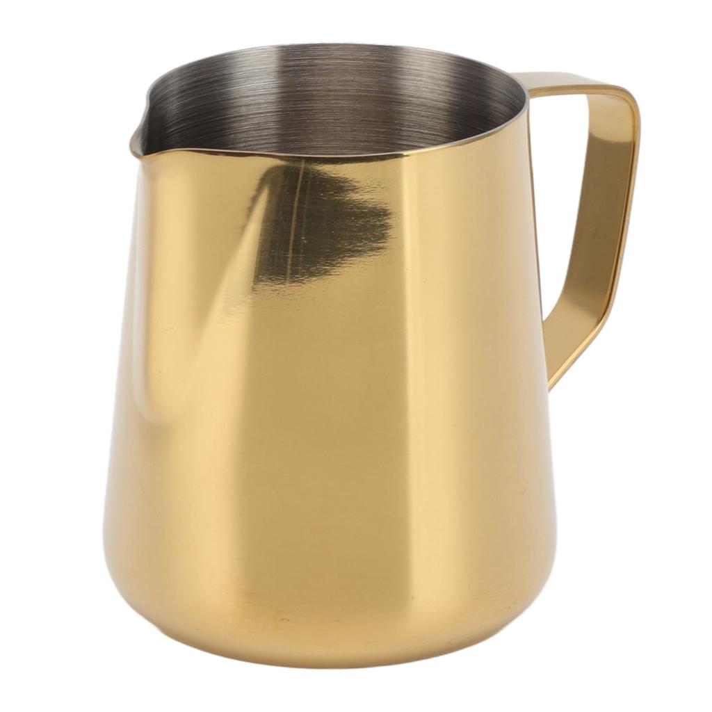 Milchaufschäumkännchen Edelstahl Milchkännchen Kaffeeaufschäumkännchen für Milch Teeladen Café 900ML