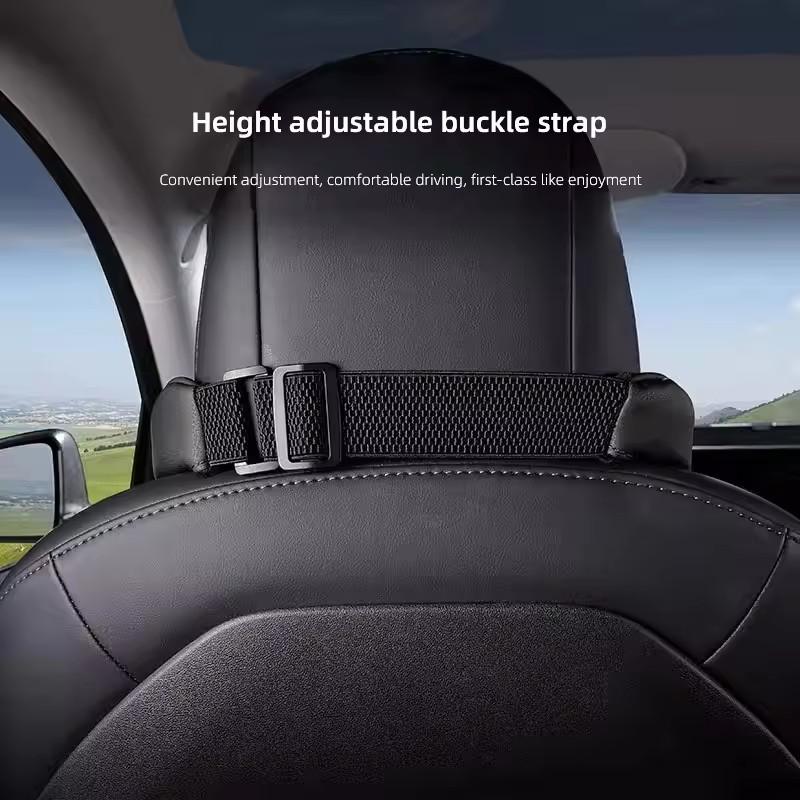 Tesla Car Leather Headrest Memory Foam Comfort Seat Neck Pillow For Tesla Model 3 Y S X Cybertruck Juguete Roadster Coil Bonina