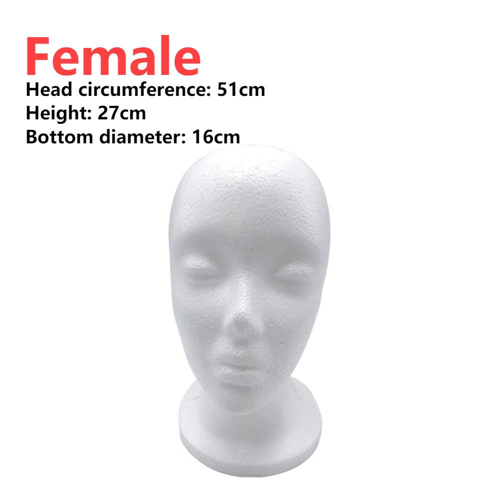Foam Mannequin Head Model Hat Cap Wig Glasses Display Stand Rack Stable Base Shopping Mall Closet Holder Photography Prop