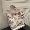Large-capacity Bag with Trendy Graffiti Print - College Student's Single-shoulder Tote Bag
