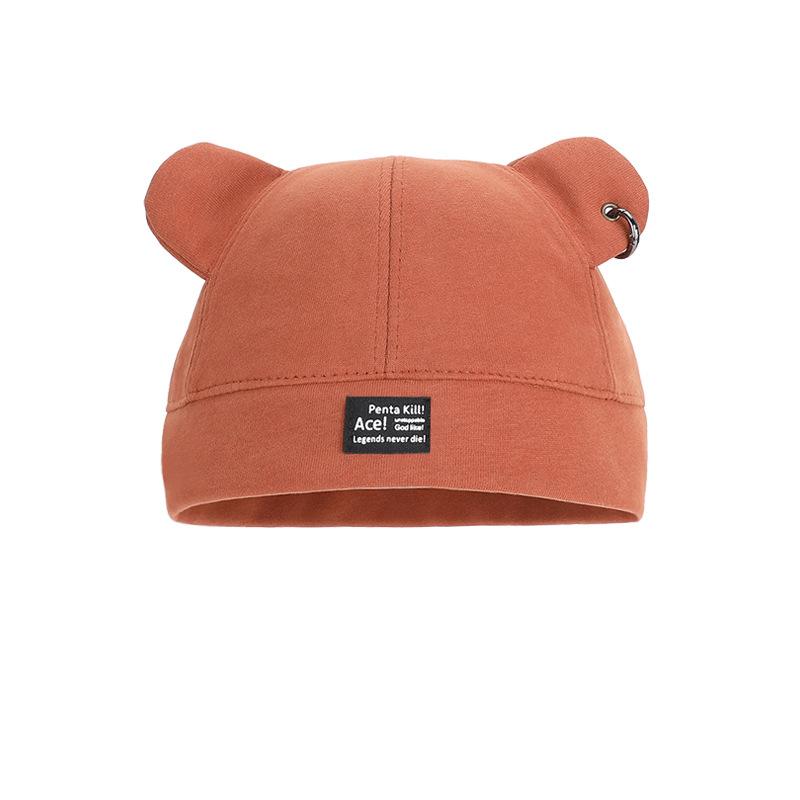 Cute Bear Ears Melon Fur Hat Sweet Cool Street Personality Versatile Landlord Hat Autumn and Winter Warm Pullover Hat Children