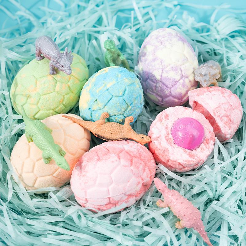 Dinosaur Egg Bath Salt Ball 90g Essential Oil Bubble Bath Toy Fragrance Explosion