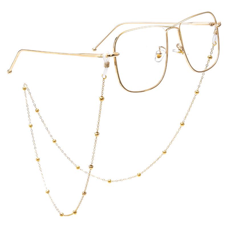 Retro Perlen Brillenkette für Damen: Rutschfeste Halskette für Lesebrillen & Sonnenbrillen