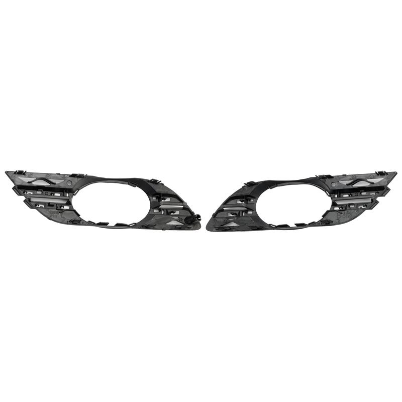 Artudatech Front Fog Light Grill Chrome Trim Cover Set Fit Mercedes-Benz E-CLASS W211 2007 2008 2009 Car Accessories