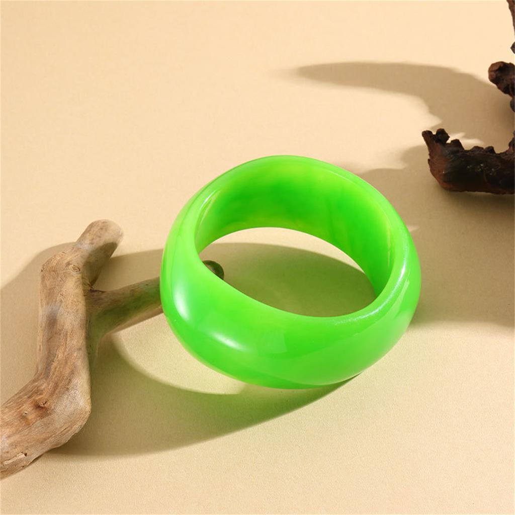 Pulsera Brazalete Acrílico Colorido Vintage Sólido Y2k Sólido Vibrante Elegante Joyería Moda Mujer Coreana Suelta Brazalete Y2K Femme