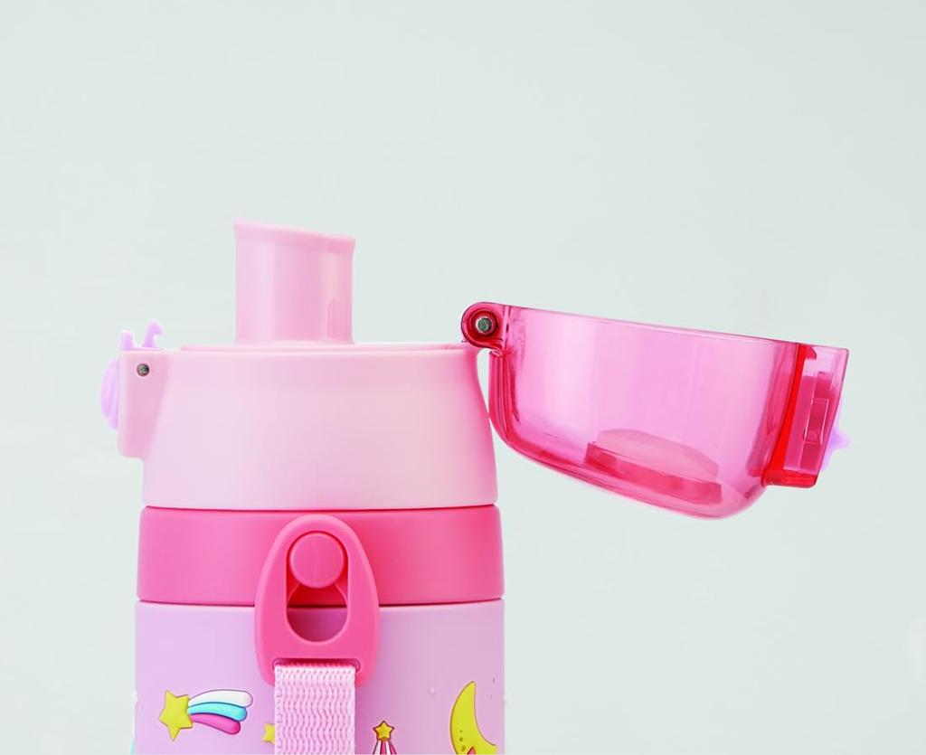 Skater Stainless Steel 3D Water Unicorn Kids' Bottle, Design, 480ml, SDPV5-A