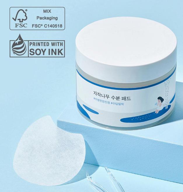 ROUND LAB Birch Moisturizing Toner Pads – 80 Sheets | Korean Hydrating Care