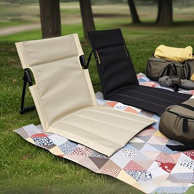 1pc Ultra Portable Folding Chair for Outdoor Use, Oxford Fabric and Aluminum Frame, Suitable for Summer Camping, Park Picnic, Yard, Seaside Scenarios