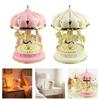 3 Horse Carousels Music Box Color Light Musical Box Christmas Birthday Presents Gift for Daughter Mom Granddaughter