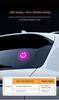 Smiley Face Triangle Solar Neon LED Light for Car Interior Atmosphere – Six Colors