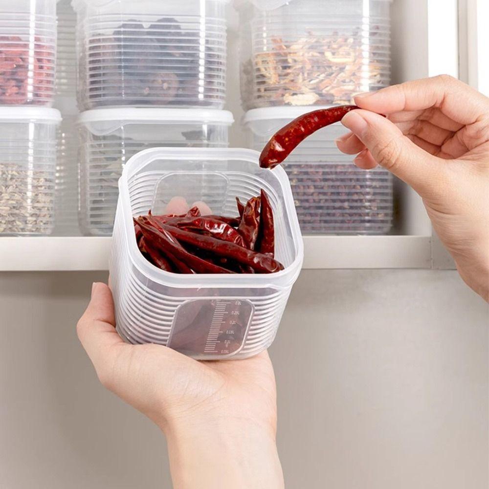 1/7pcs Sealed Refrigerator Storage Box Plastic Food Containers Safe Fresh-Keeping Box