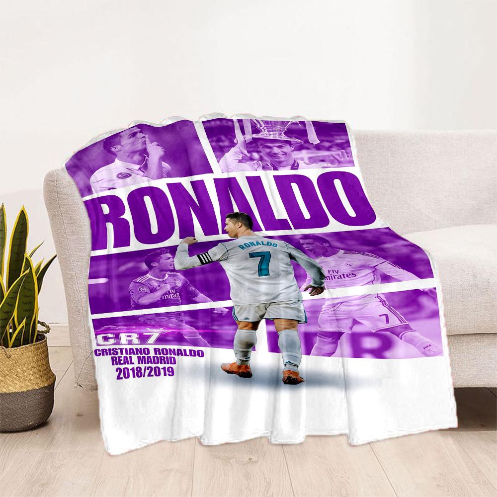 Ronaldo's Legacy Football Blanket Soft & Cozy Great for Bedding Bed Picnics Four Seasons Universal Warmthful Decor