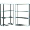 70L x 27W x 110H cm Modern Plant Stand Set of 2, 4-Tier Planter Holder with Steel Frame, Outdoor Flower Display Rack for Potted Plants Balcony Décor