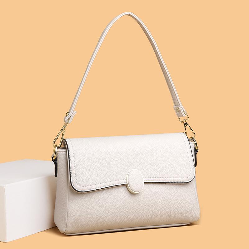 Trendy Faux Leather Crossbody Bag for Women Multi-pocket Cellphe Purse Ladies Shoulder Messenger Bag Waterproof Daily Use Bag