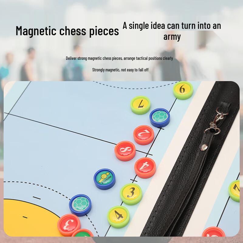 WEZHO Folding Magnetic Leather Handball Tactic Board