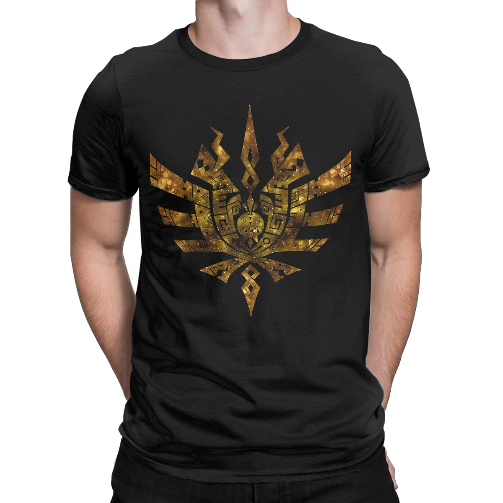 

Streetwear T Shirt Summer Monster Hunter Ultimate Galaxy Logo T Shirts 100% Cotton Tee Shirt for Man Loose Short Sleeve Tees 5XL різнокольоровий
