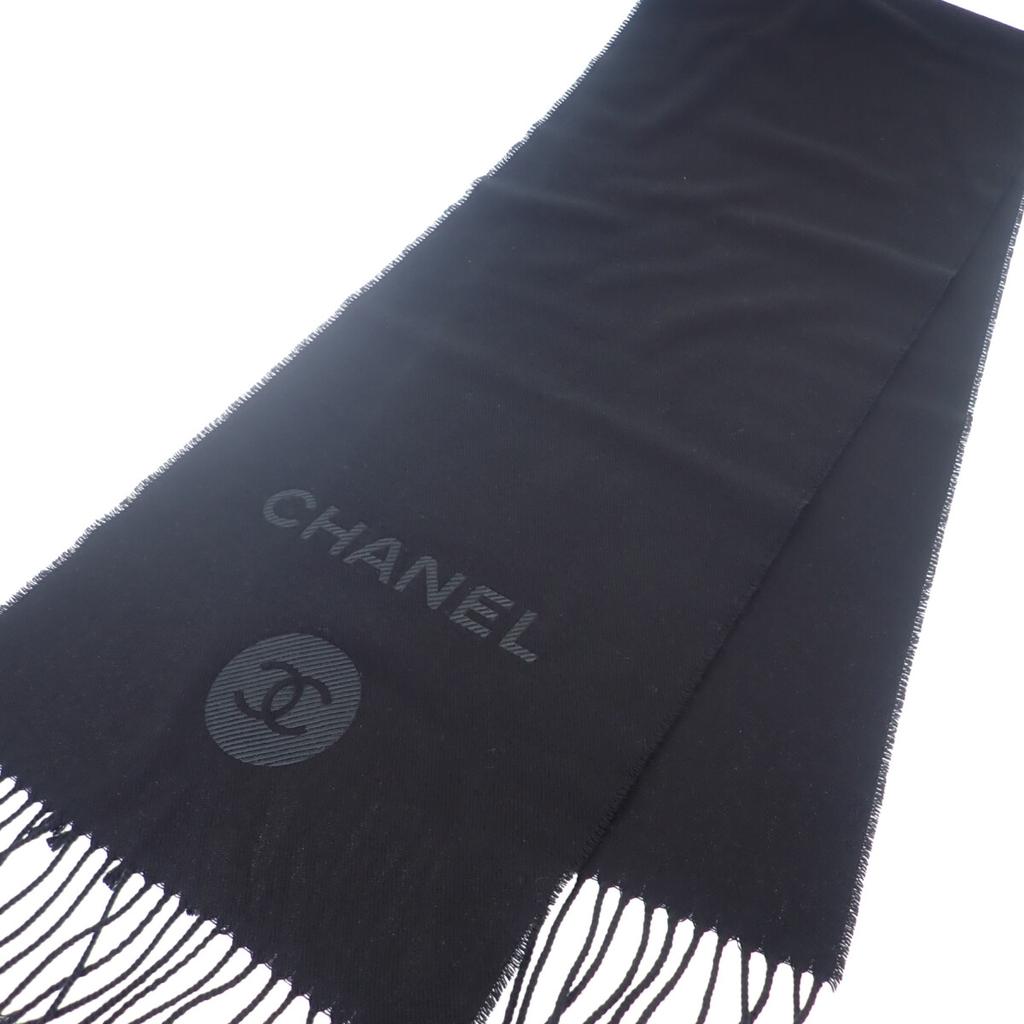 Chanel Scarf Black Wool/cashmere Women