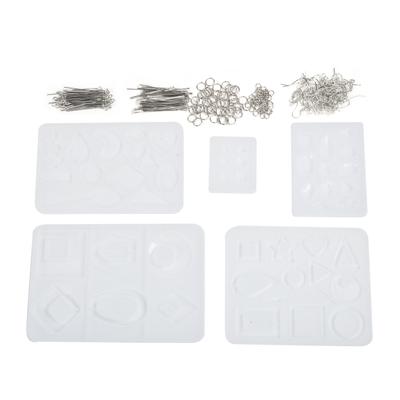 Kit de moule en résine époxy cristal Silicone Moule de fabrication de bijoux DIY Outil d'artisanat pour pendentif collier