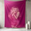 Sabrina Carpenter Pattern Wall Tapestry Aesthetic Wall Hanging Printed Fabric Blanket Decorative Tapestries for Bedroom Living Room Home Decor