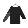 Women's  And Winter Knitting Fashion Color Block Patchwork Pullover Long Sleeve Sweater