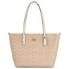 City 30 Klassische Monogramm Reißverschluss Tragetasche Damen Tragetasche Beige CCQ28-IMXDM