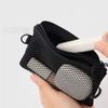 Large Capacity Mesh Cosmetic Bag Dopamine Color Coin Purse Durable Make Up Case