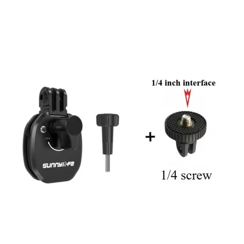 Sunnylife Motorcycle Windshield Clip for Insta360 X5 DJI Action 5 Pro GoPro DJI Pocket 3 Camera Aluminum Alloy Mount Accessories