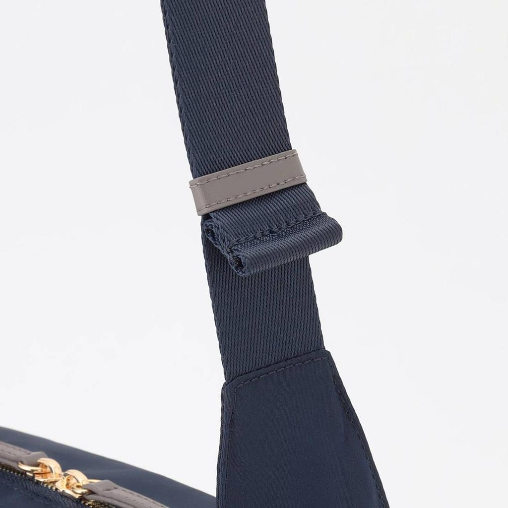Labagagerie Metal Buckle Box Shoulder Bag, SS Size, B008501, Navy (66)