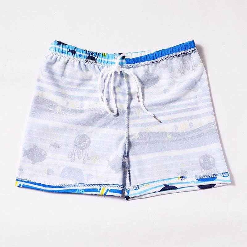 Children's Quick-Dry Cartoon Swim Boxer for Boys - Korean Style