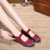 Old ******* Cloth Shoes Women's Single Shoes ****** and Autumn Flat Heel Non-slip S**t Sole Breathable Casual Mother Middle-aged and Elderly Grandmot